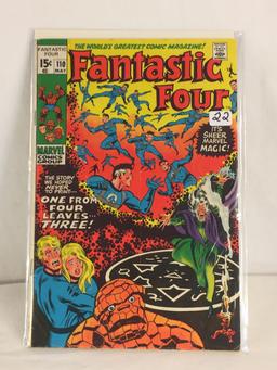 Collector Vintage Marvel Comics Fantastic Four Comic Book No.110