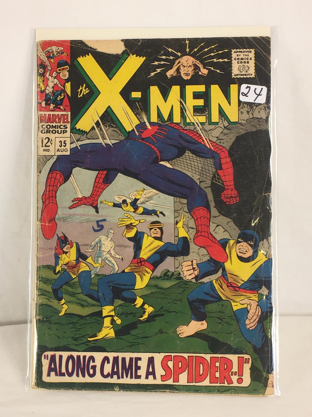 Collector Vintage Marvel Comics The X-Men Comic Book No.35