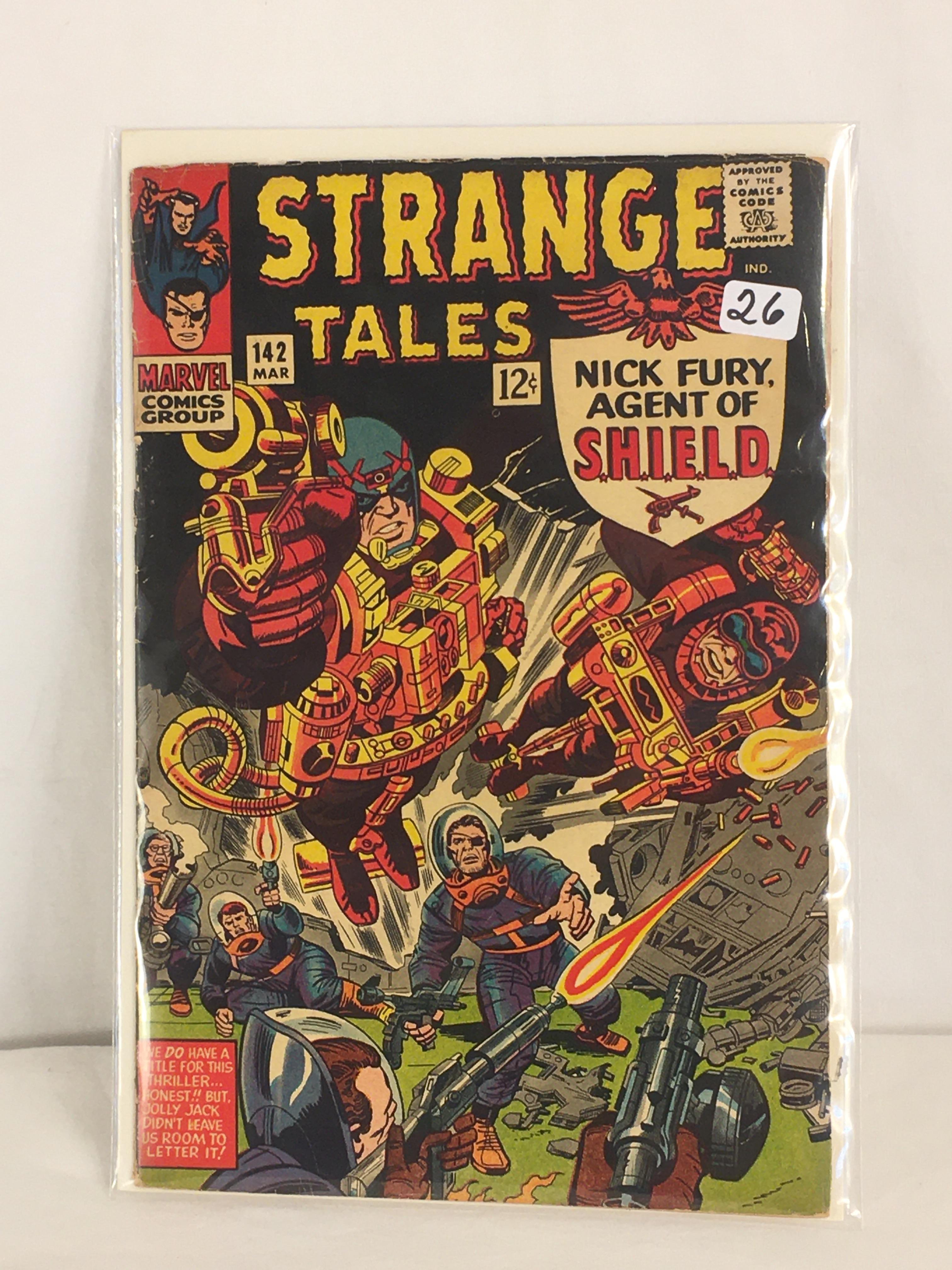 Collector Vintage Marvel Comics Strange Tales Nick Fury Agent Of Shield Comic Book No.142