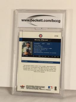 Collector BCCG Graded 2002 Fleer Premium #204 Mark Prior 10 Mint Of Better #000134218 Baseball Card