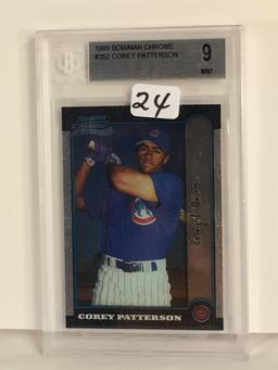 Collector Beckett Graded 1999 Bowman Chrome #352 Corey Patterson 9 Mint Baseball #0001107084