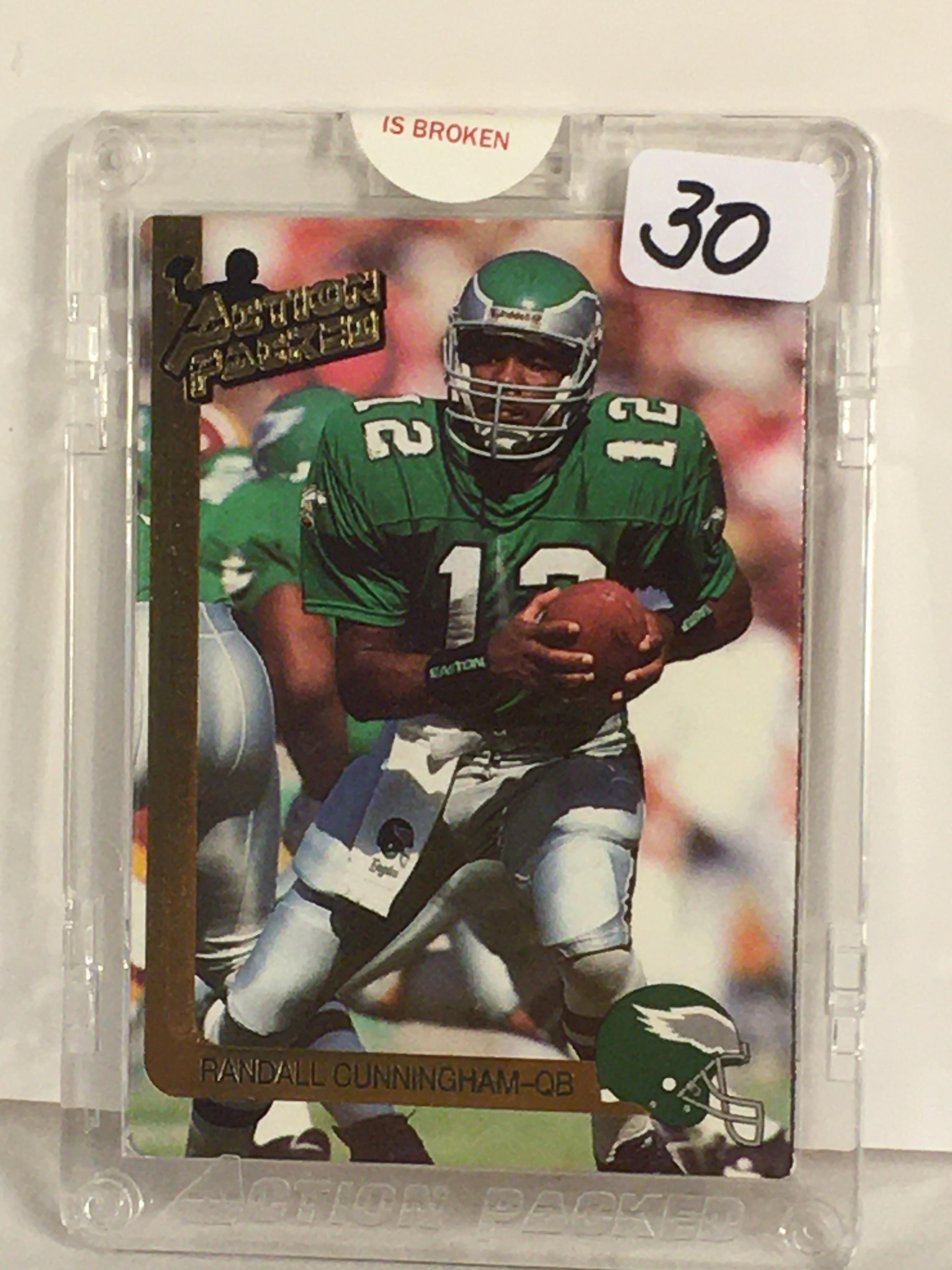 Collector 1991 NFL Football Sport Trading Card  Action Packed Randall Cunningham Sport Card