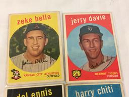 Lot of 4 Pieces Collector Vintage Sport Baseball Cards Assorted Team & Player Cards - See Pictures