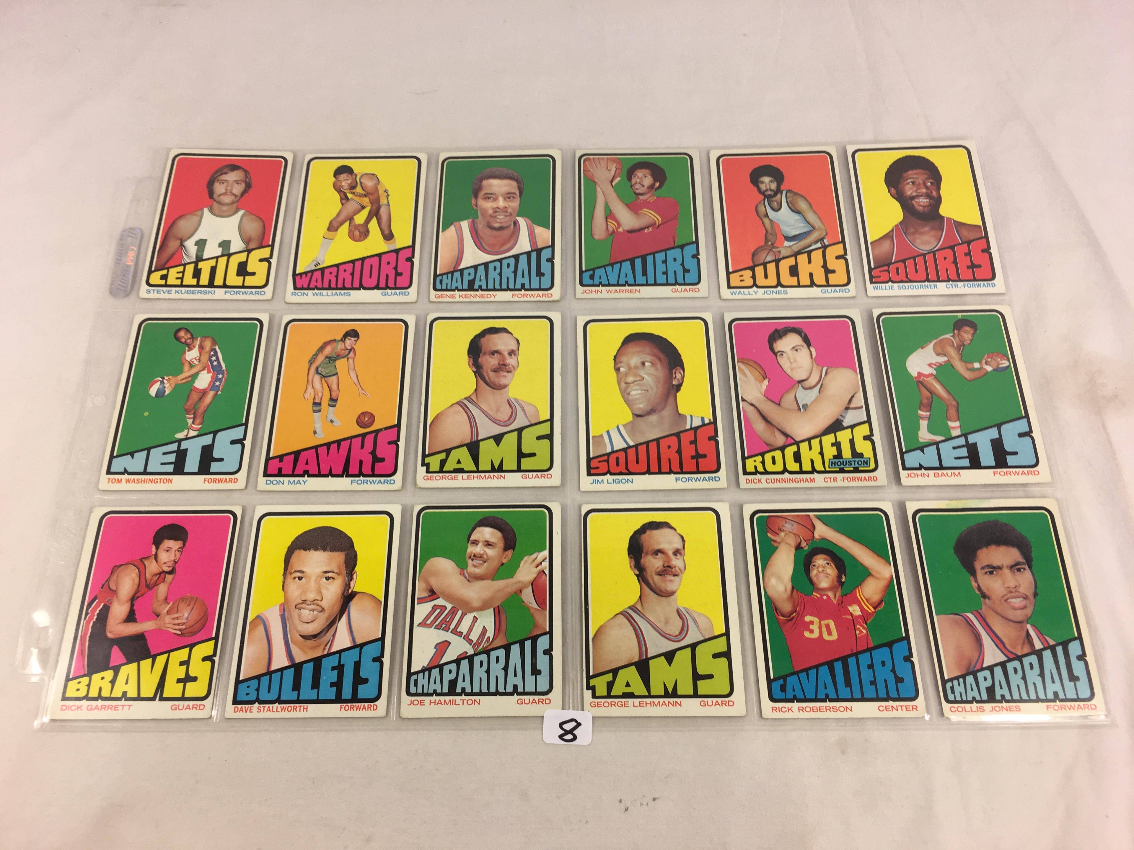 Lot of 18 Pcs Collector Vintage Sport NBA Basketball Sport Cards Assorted Players & Cards