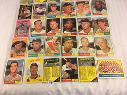 Lot of 30 Collector Vintage Baseball Sport Trading Cards  Assorted Players and Sport Cards