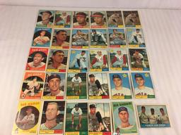 Lot of 30 Collector Vintage Baseball Sport Trading Cards  Assorted Players and Sport Cards