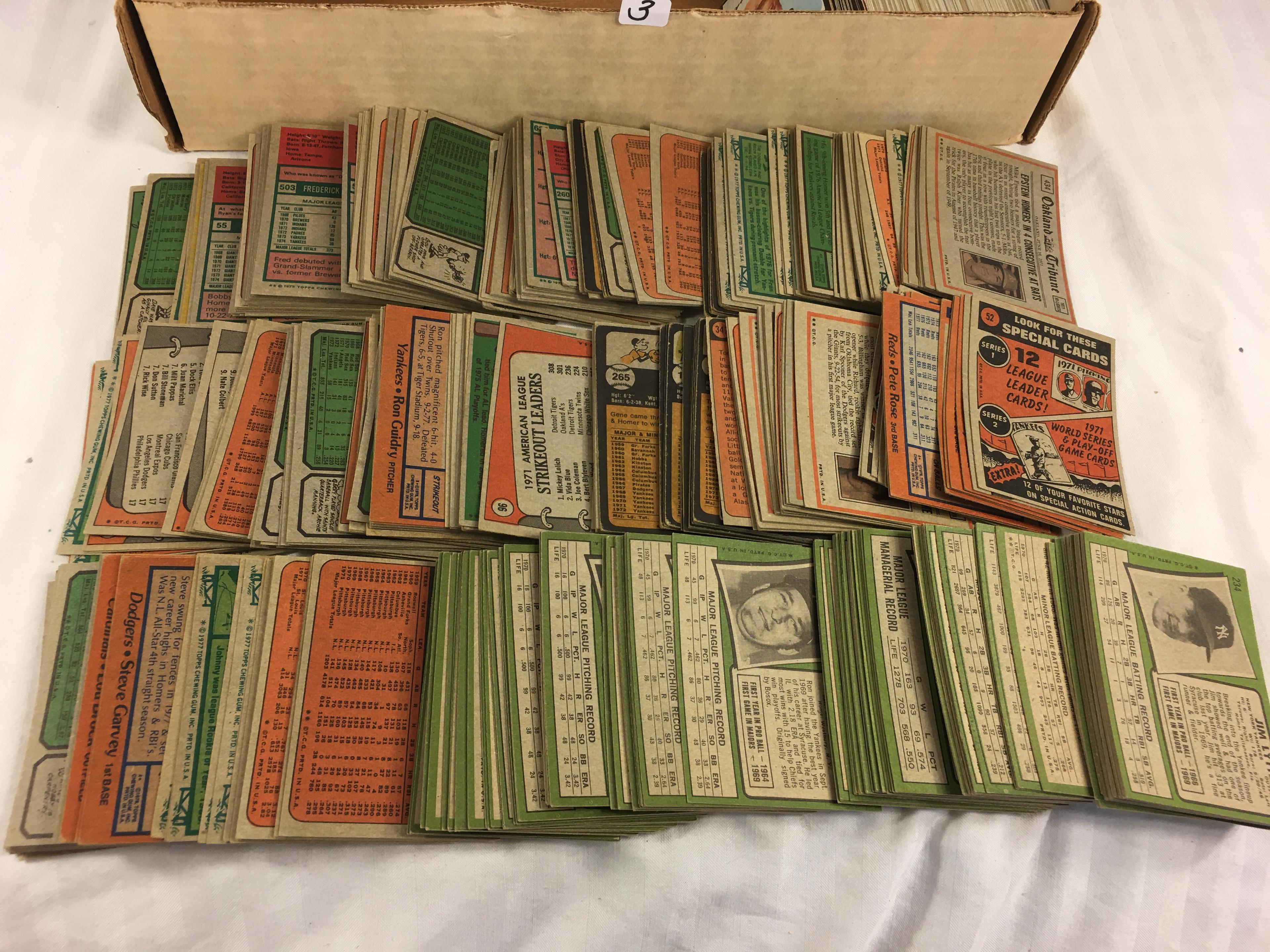 Collector Vintage 1970-79 Topps Sport Trading Baseball Cards in Box - See Pictures