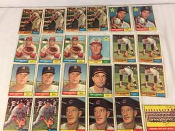 Lot of 30 Collector Vintage Baseball Sport Trading Cards  Assorted Players and Sport Cards