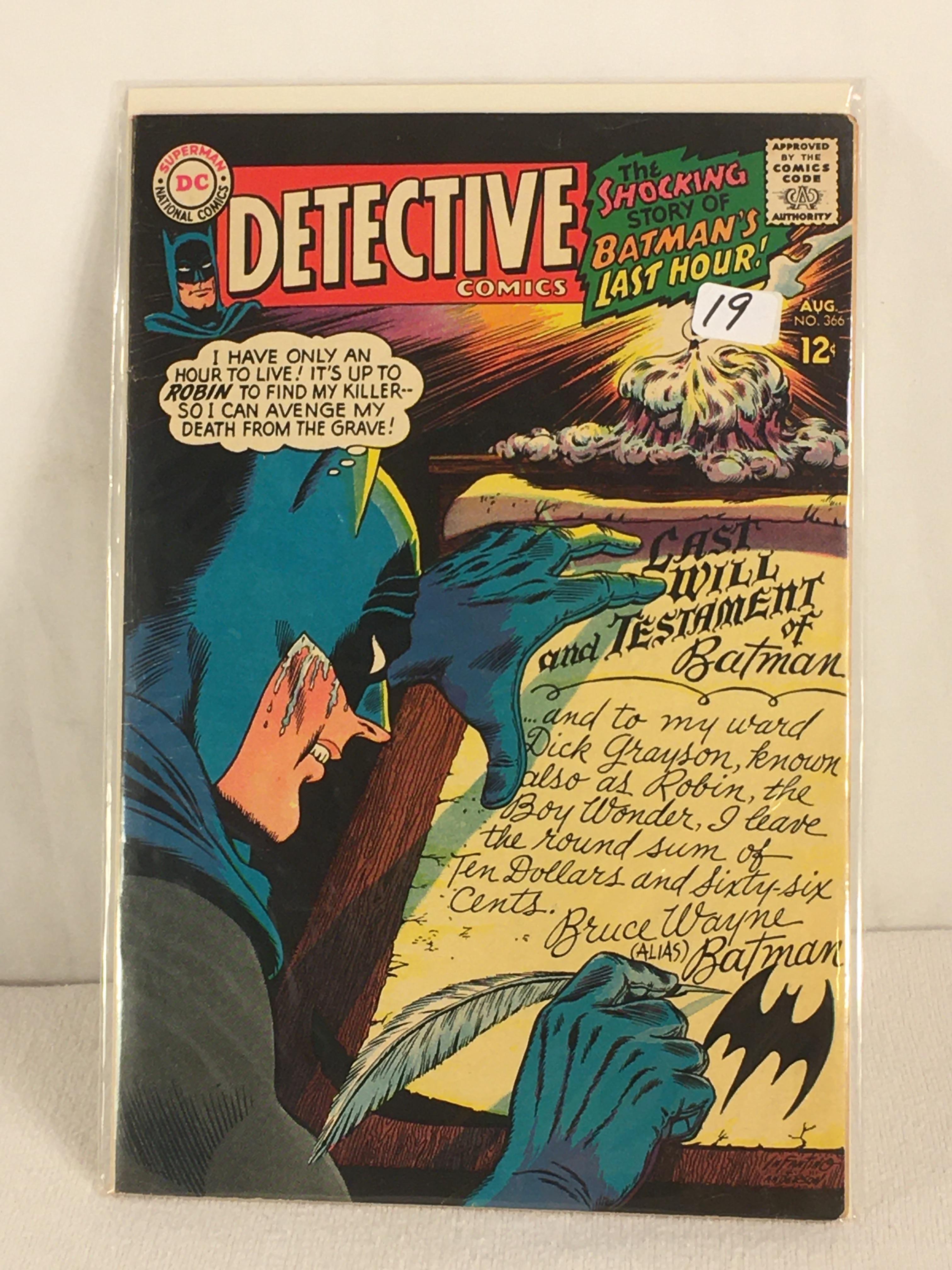 Collector Vintage DC, Comics Detective Comics The Shocking Story Of Batman's Last Hour #366