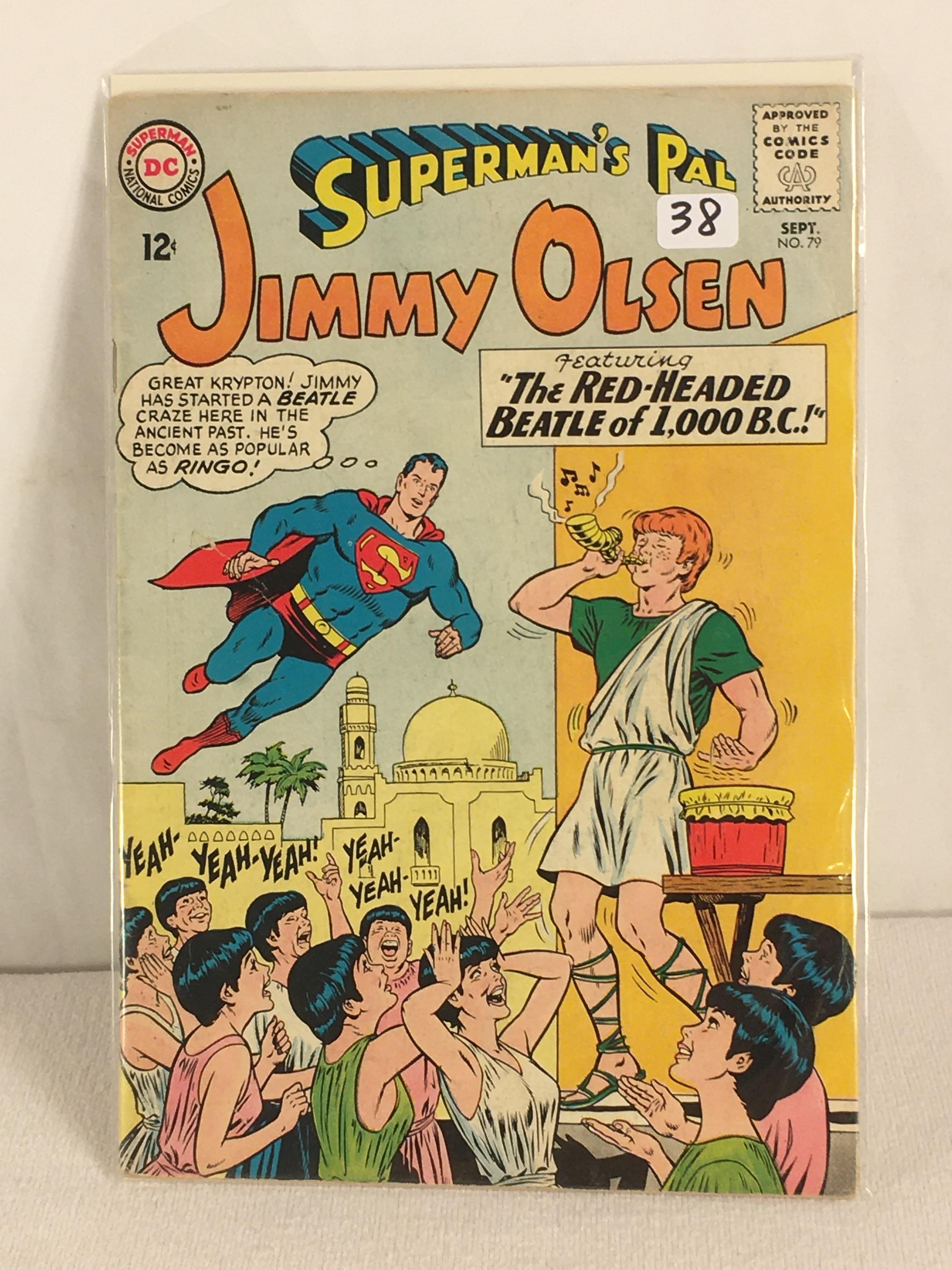 Collector Vintage DC, Comics Superman's Pal Jimmy OlsenThe Red-Headed Beatle Of 1.000B.C. #79