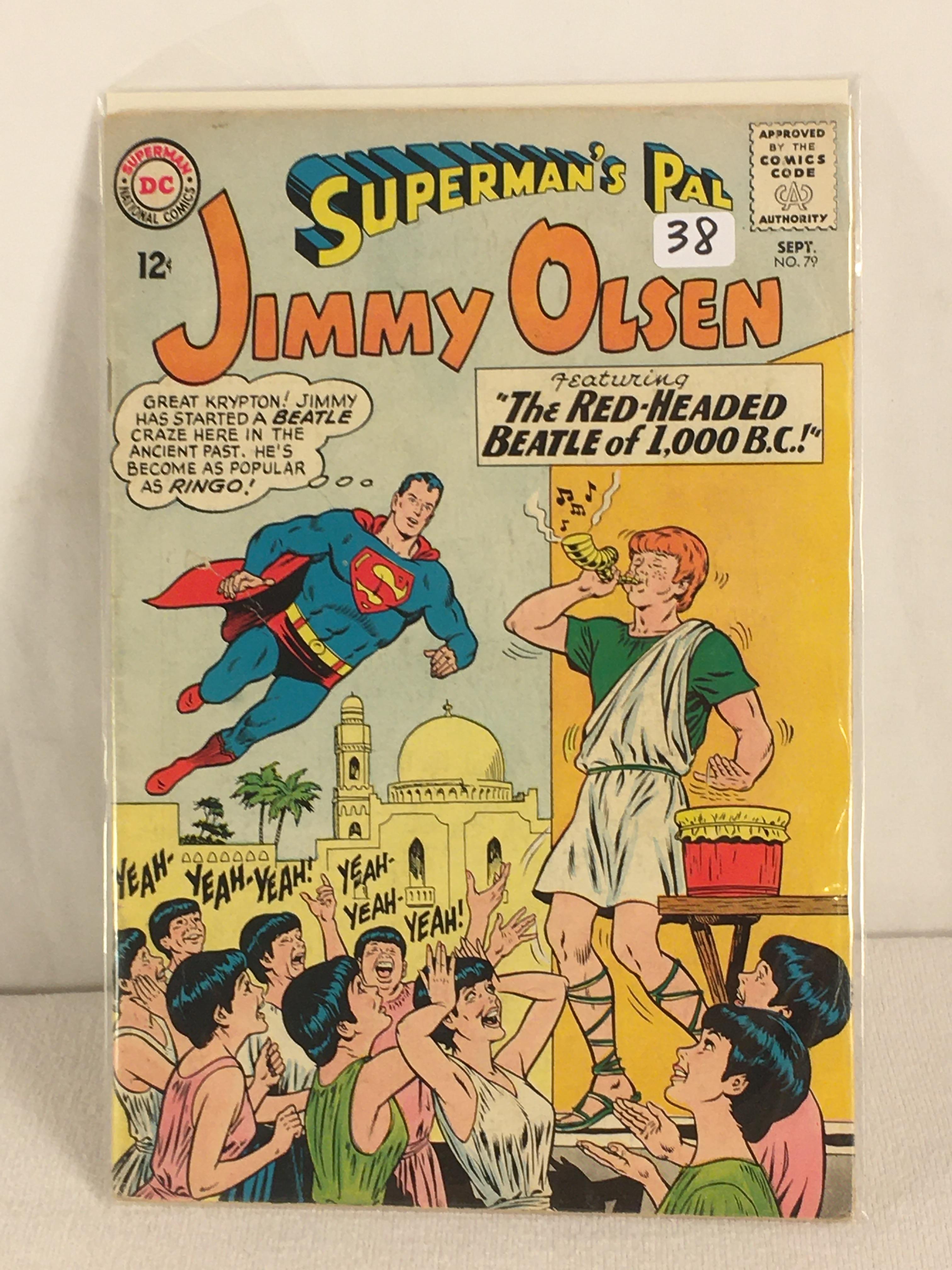 Collector Vintage DC, Comics Superman's Pal Jimmy OlsenThe Red-Headed Beatle Of 1.000B.C. #79