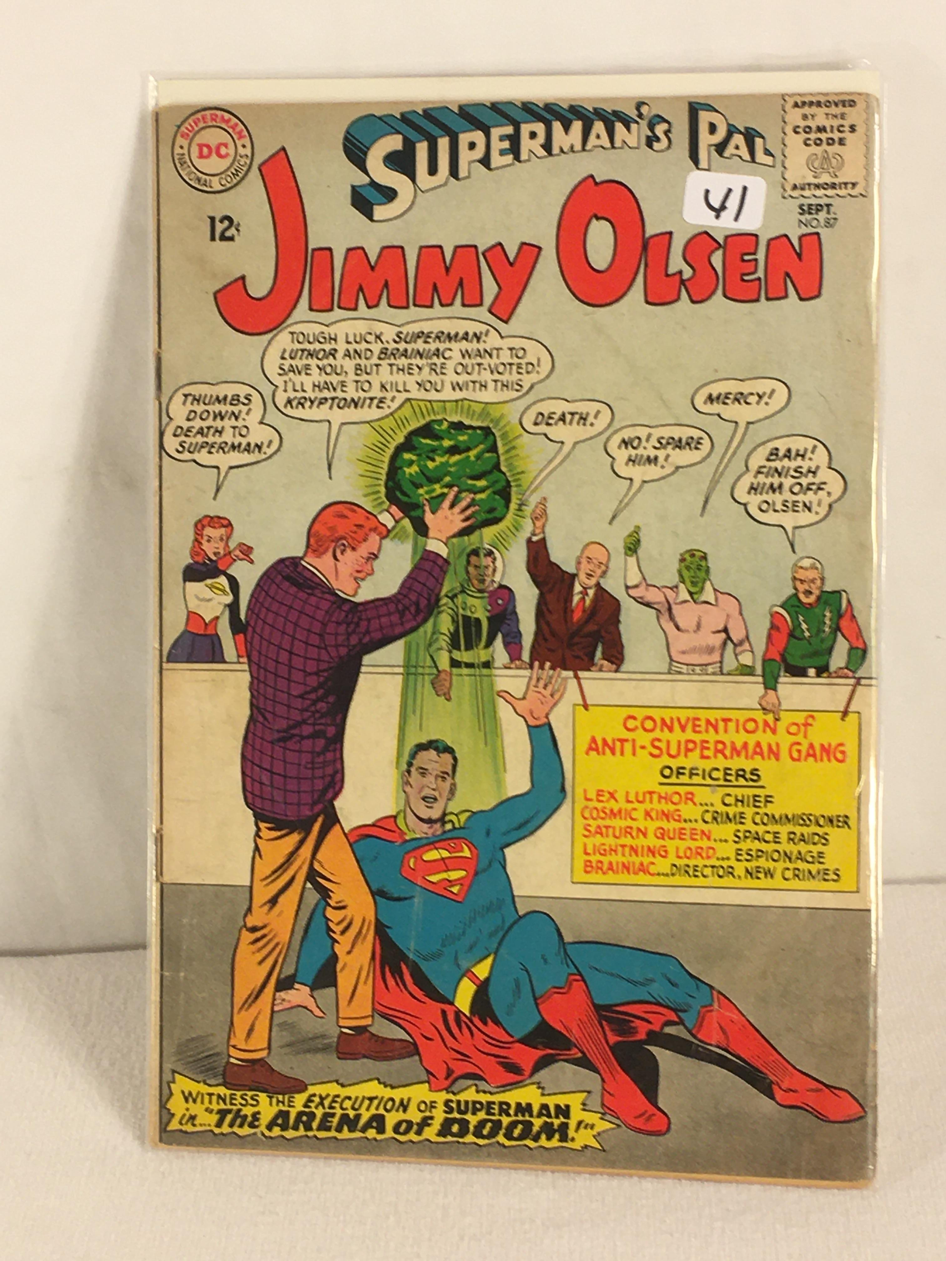 Collector Vintage DC, Comics Superman's Pal Jimmy Olsen Superman The Arena Of Doomed #87
