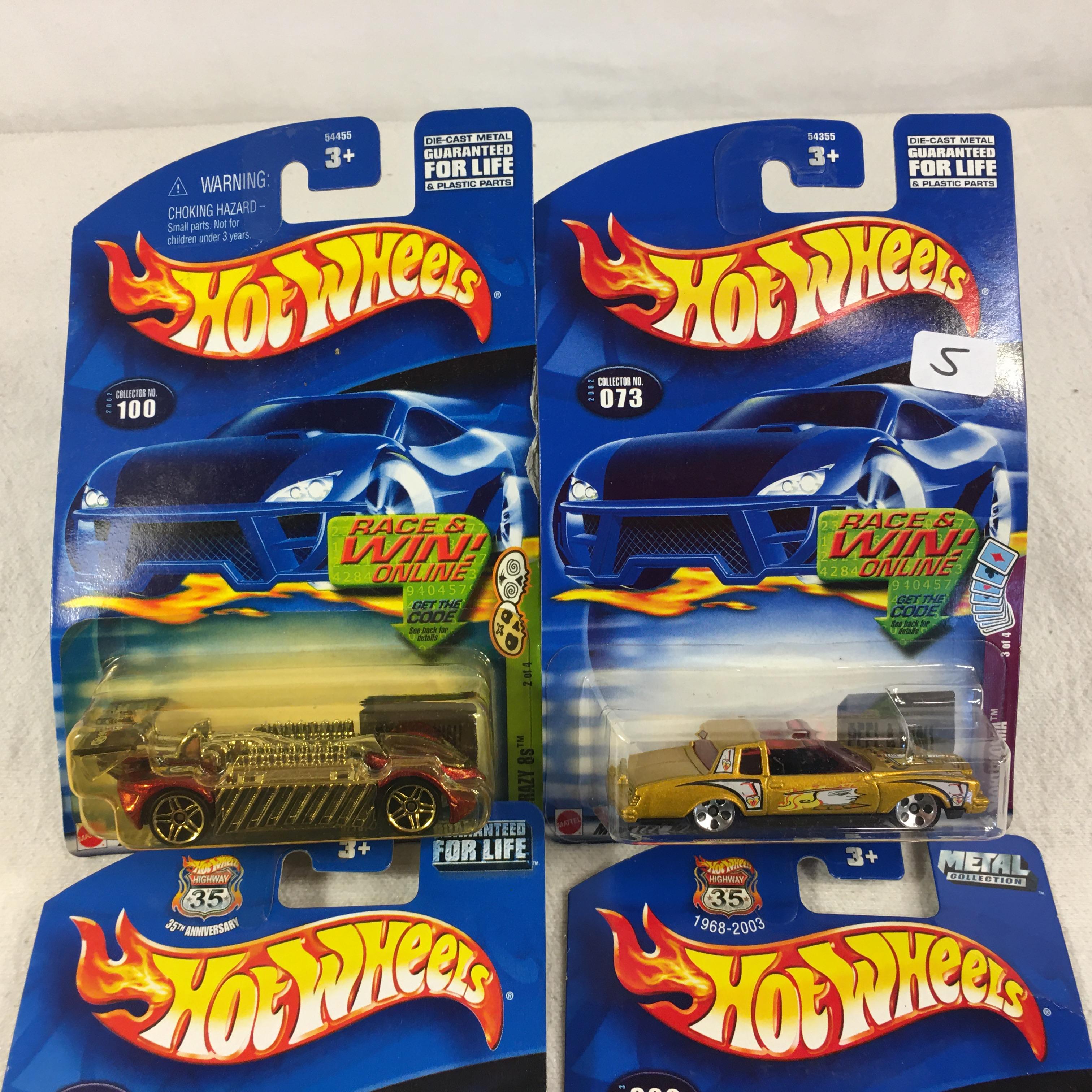 Lot of 4 Pcs Collector New in Package Hot wheels Mattel 1/64 Scale DieCast Metal & Plastic Parts