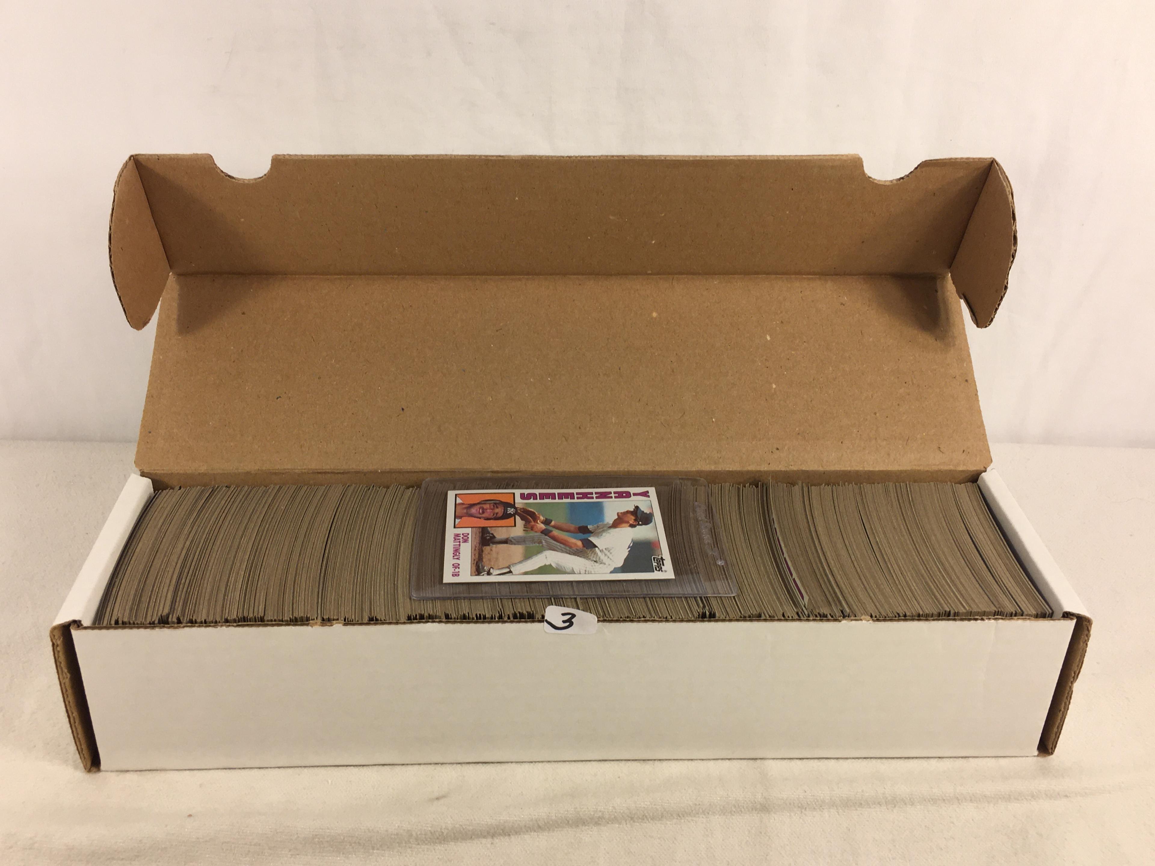 Collector Loose Vintage Topps 1984 Vintage Baseball Trading Cards In A Box