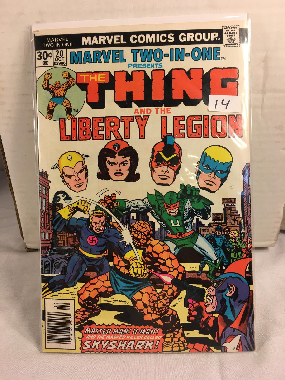 Collector Vintage Marvel Two-In-One  The Thing and The Liberty Legion Comic Book No.20
