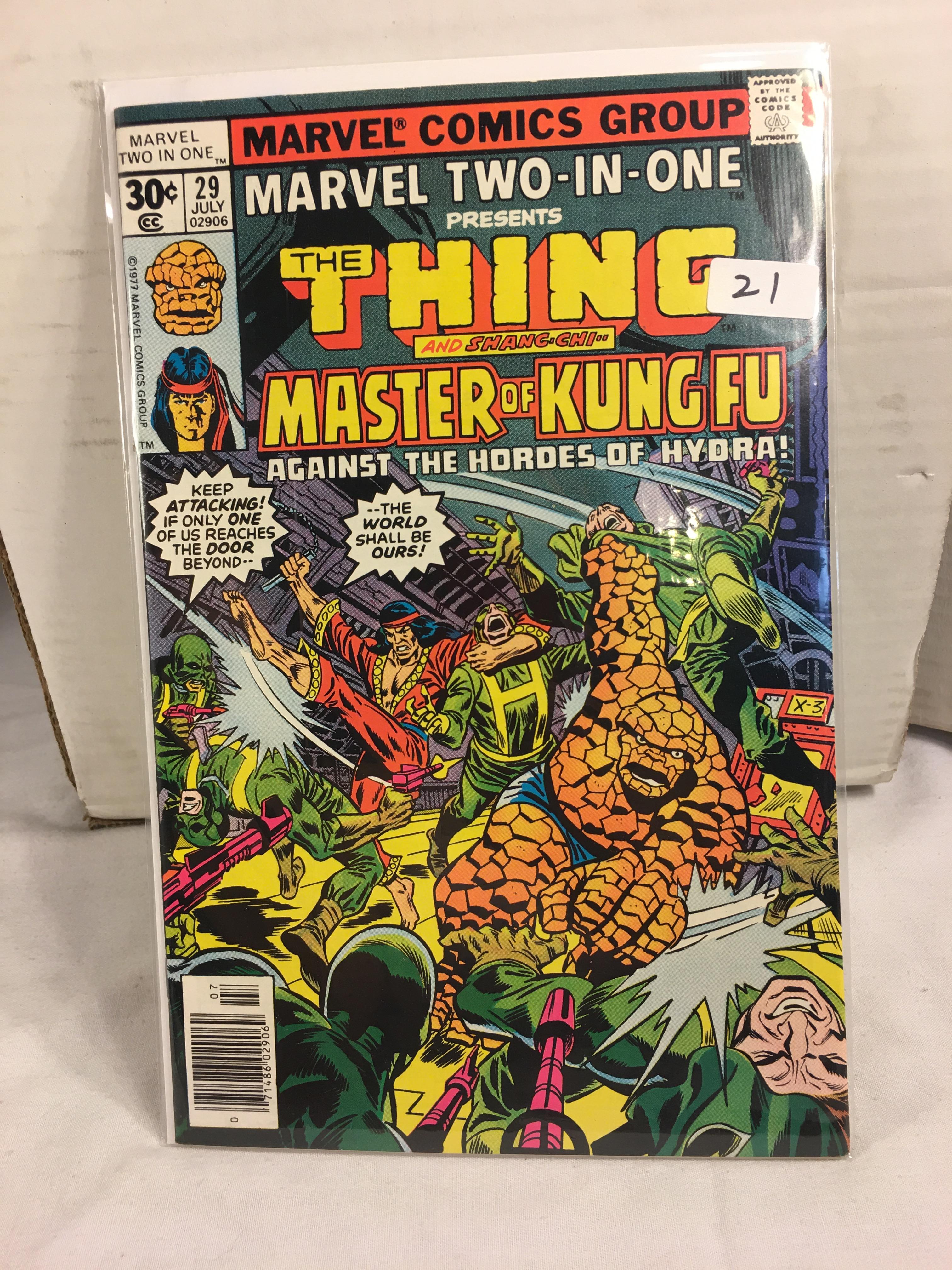 Collector Vintage Marvel Two-In-One  The Thing and Master Of Kung Fu Comic Book No.29