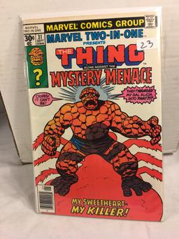 Collector Vintage Marvel Two-In-One  The Thing and Mystery Menace Comic Book No.31
