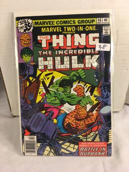 Collector Vintage Marvel Two-In-One  The Thing and The Incredible Hulk Comic Book No.46