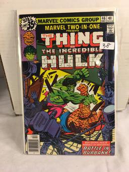 Collector Vintage Marvel Two-In-One  The Thing and The Incredible Hulk Comic Book No.46