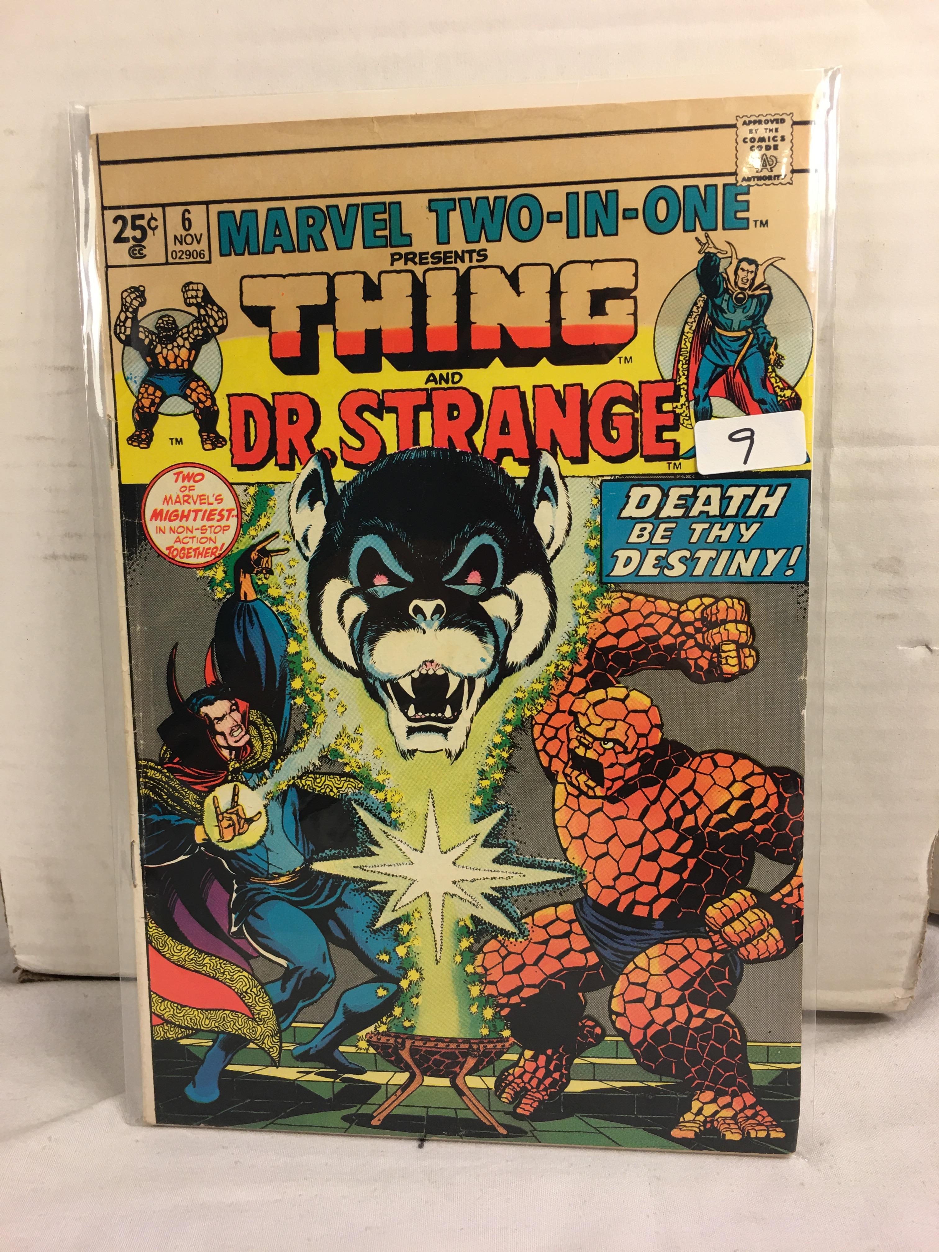 Collector Vintage Marvel Two-In-One  The Thing and DR. Strange Comic Book No.6