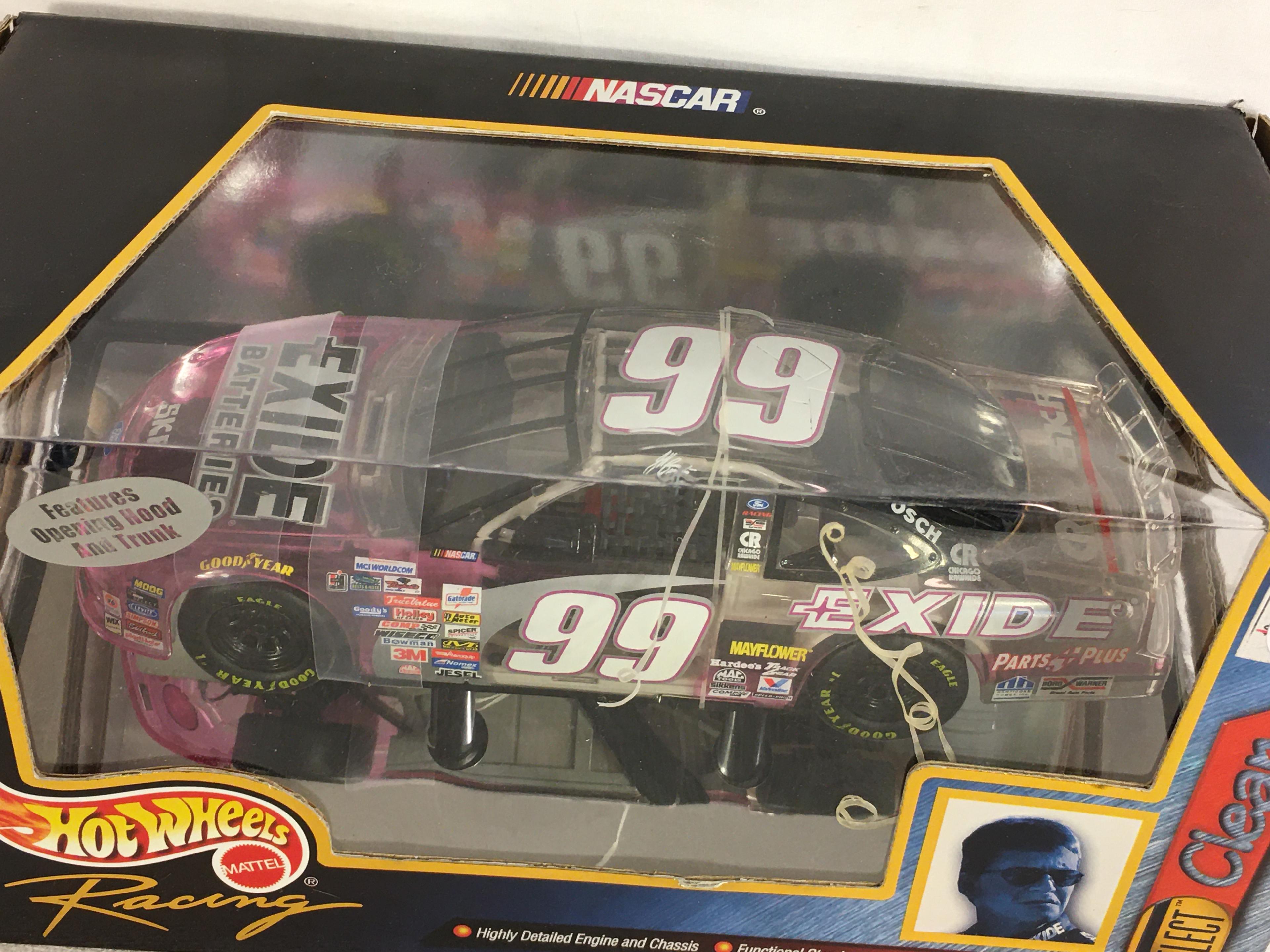 Collector Nascar Hot wheels Mattel Raing #99 Select Clear 1/24 Scale