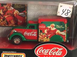 Collector Matchbox Coca Cola Brand #1 1937 Dodge Airflow Christmas 1/43 Scale Car