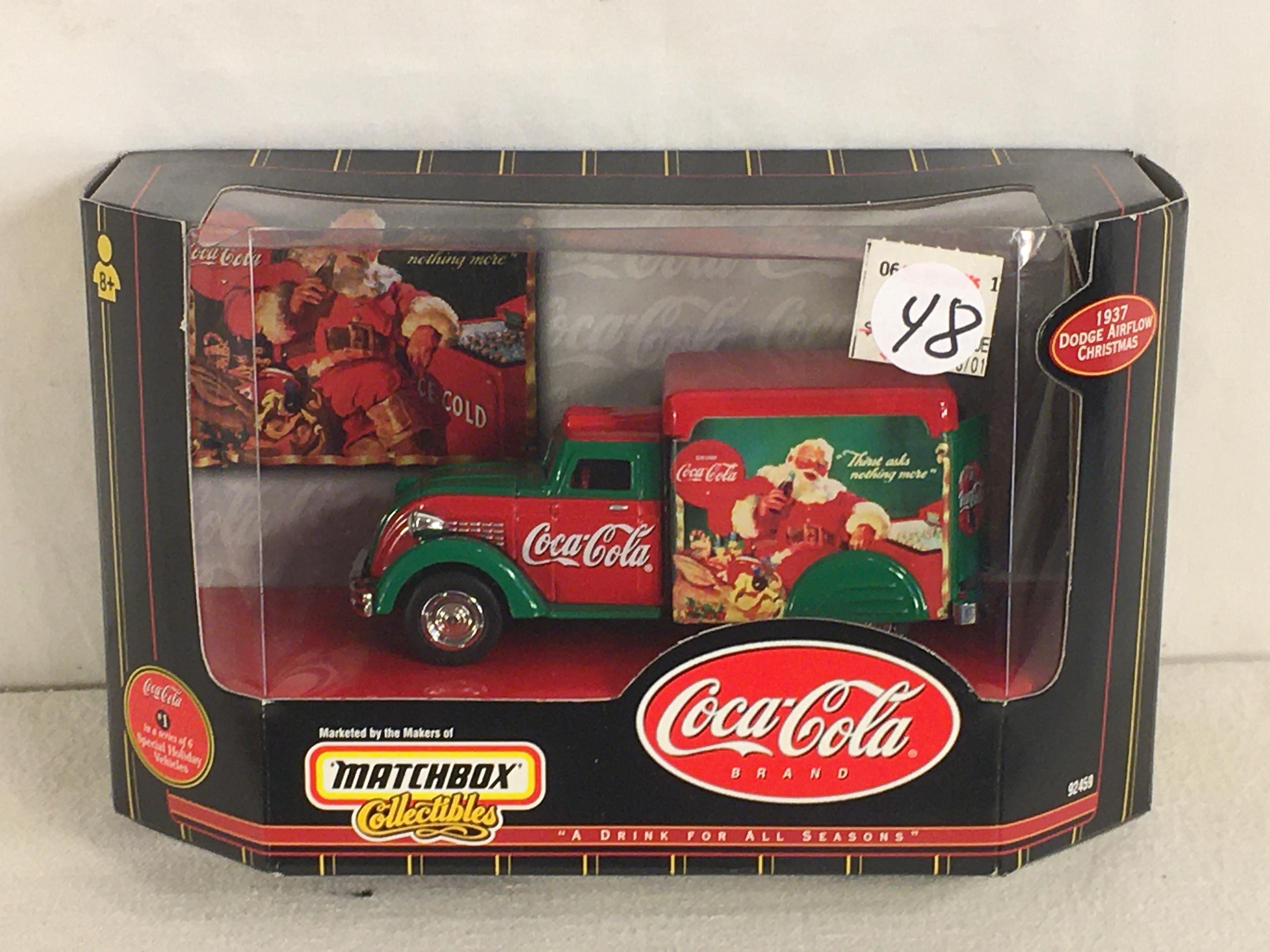 Collector Matchbox Coca Cola Brand #1 1937 Dodge Airflow Christmas 1/43 Scale Car