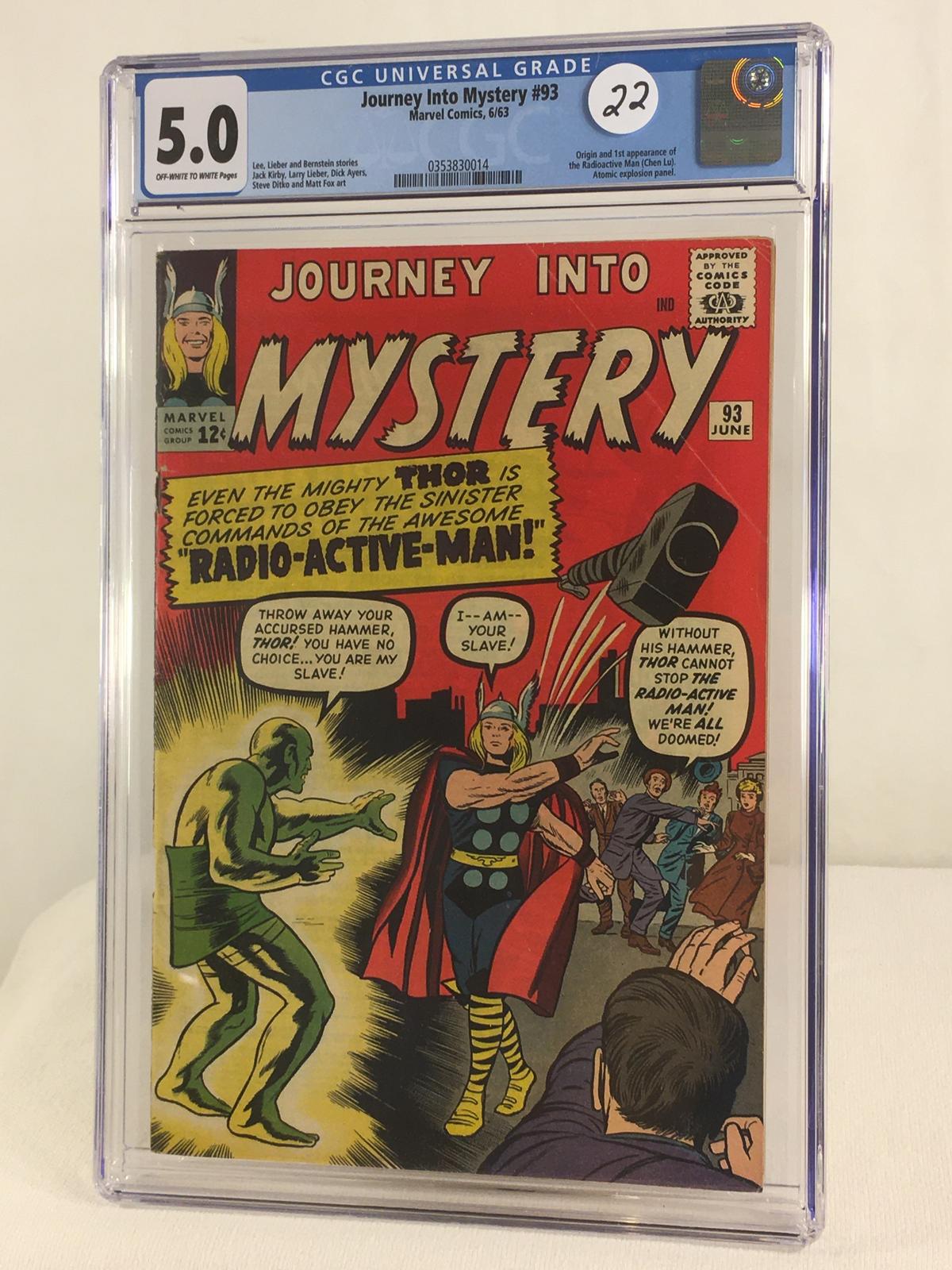 Collector Vintage CGC Universal Grade 5.0 Journey Into Mystery #93 Marvel Comics 6/63