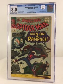 Collector Vintage CGC Universal Grade 8.0 Amazing Spider-man #32 Marvel Comics 1/66