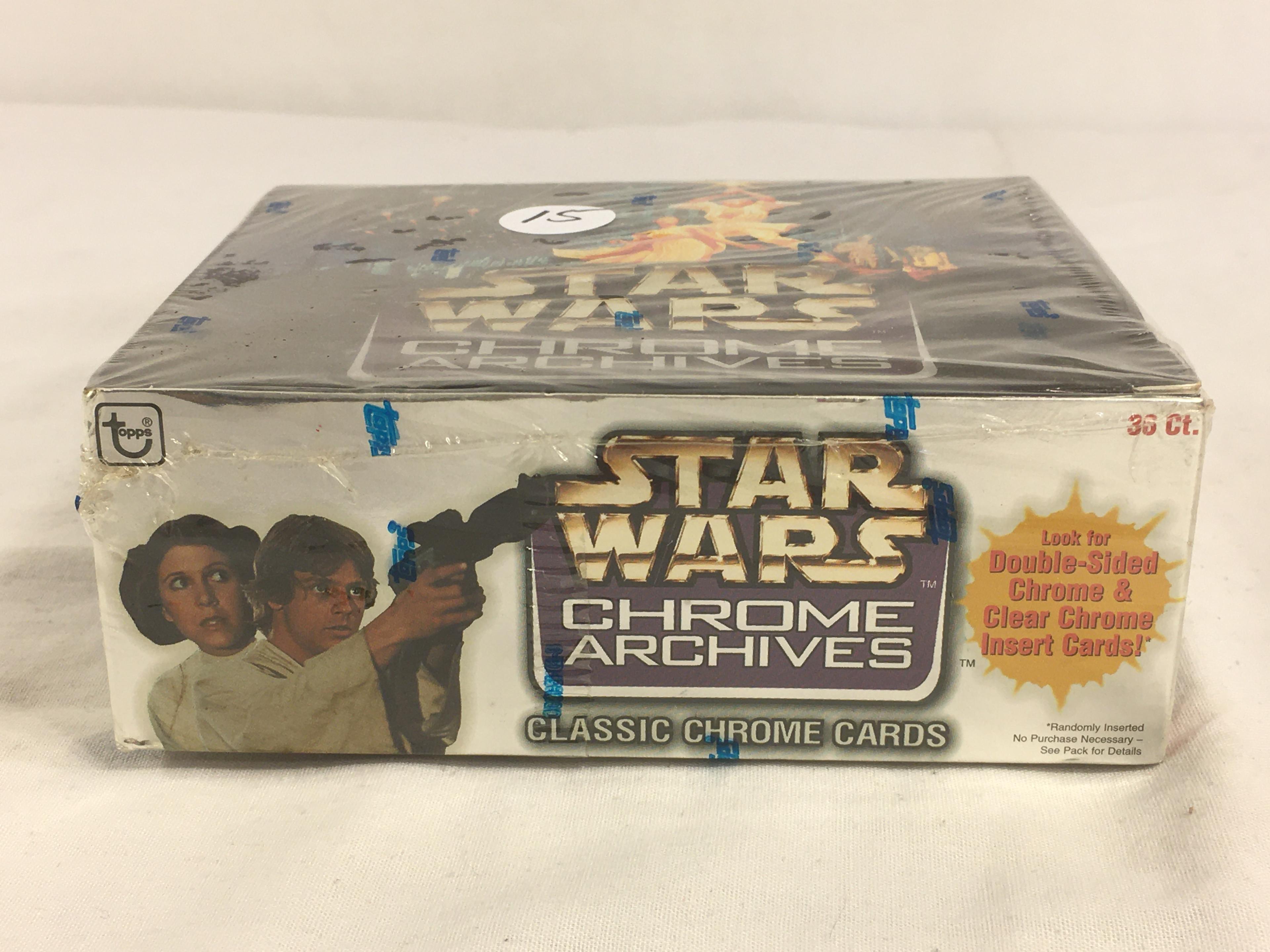 New Factory Sealed Box Star Wars Chrome Archives Classic Chrome Cards Collectible Card Game