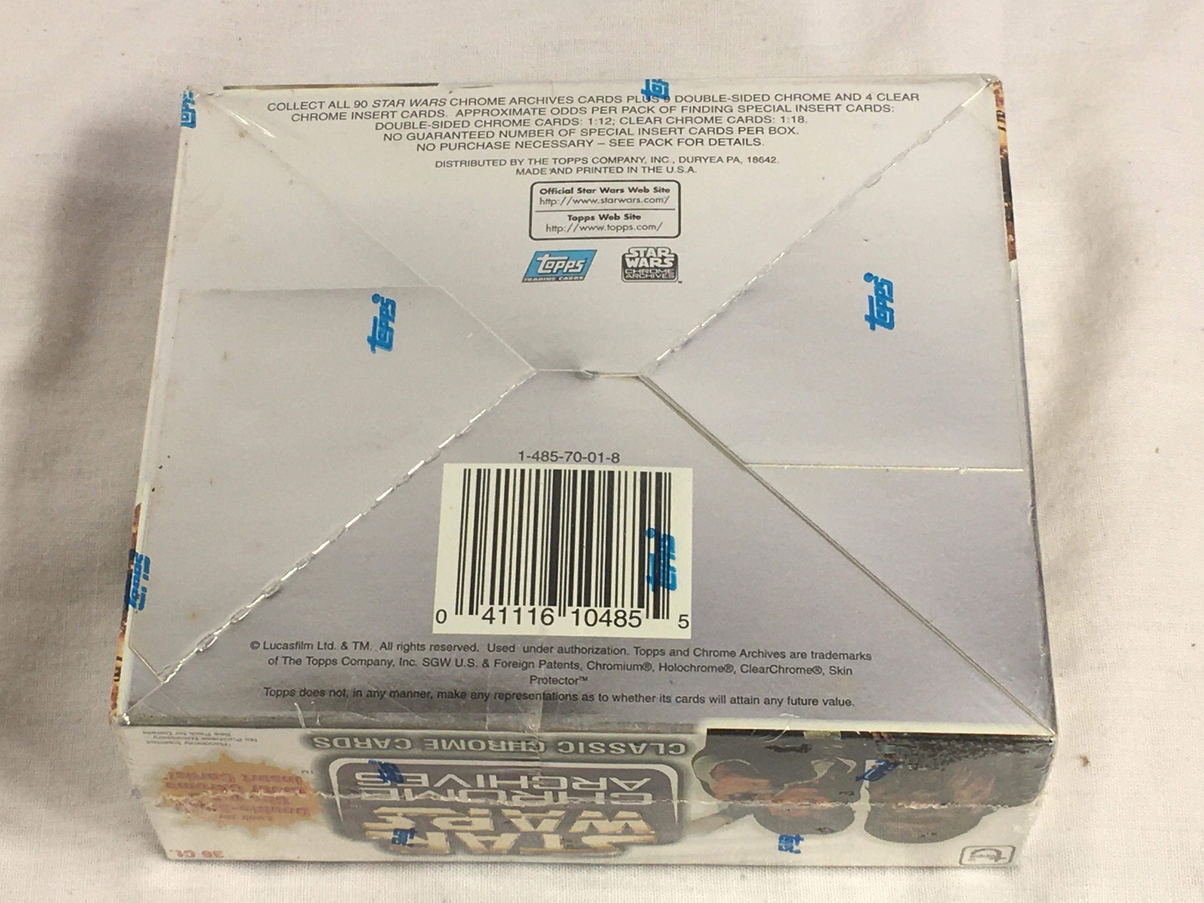 New Factory Sealed Box Star Wars Chrome Archives Classic Chrome Cards Collectible Card Game