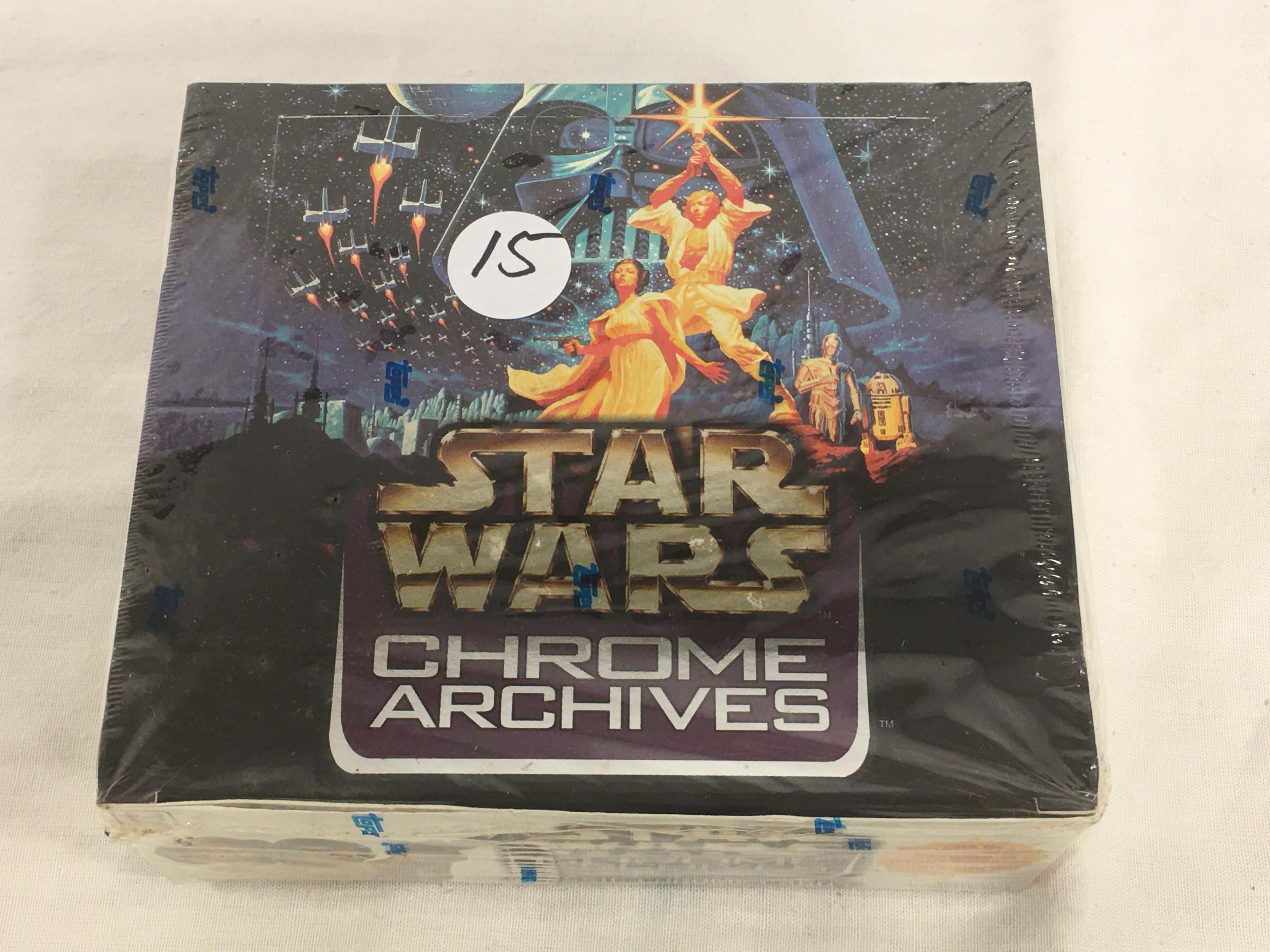 New Factory Sealed Box Star Wars Chrome Archives Classic Chrome Cards Collectible Card Game