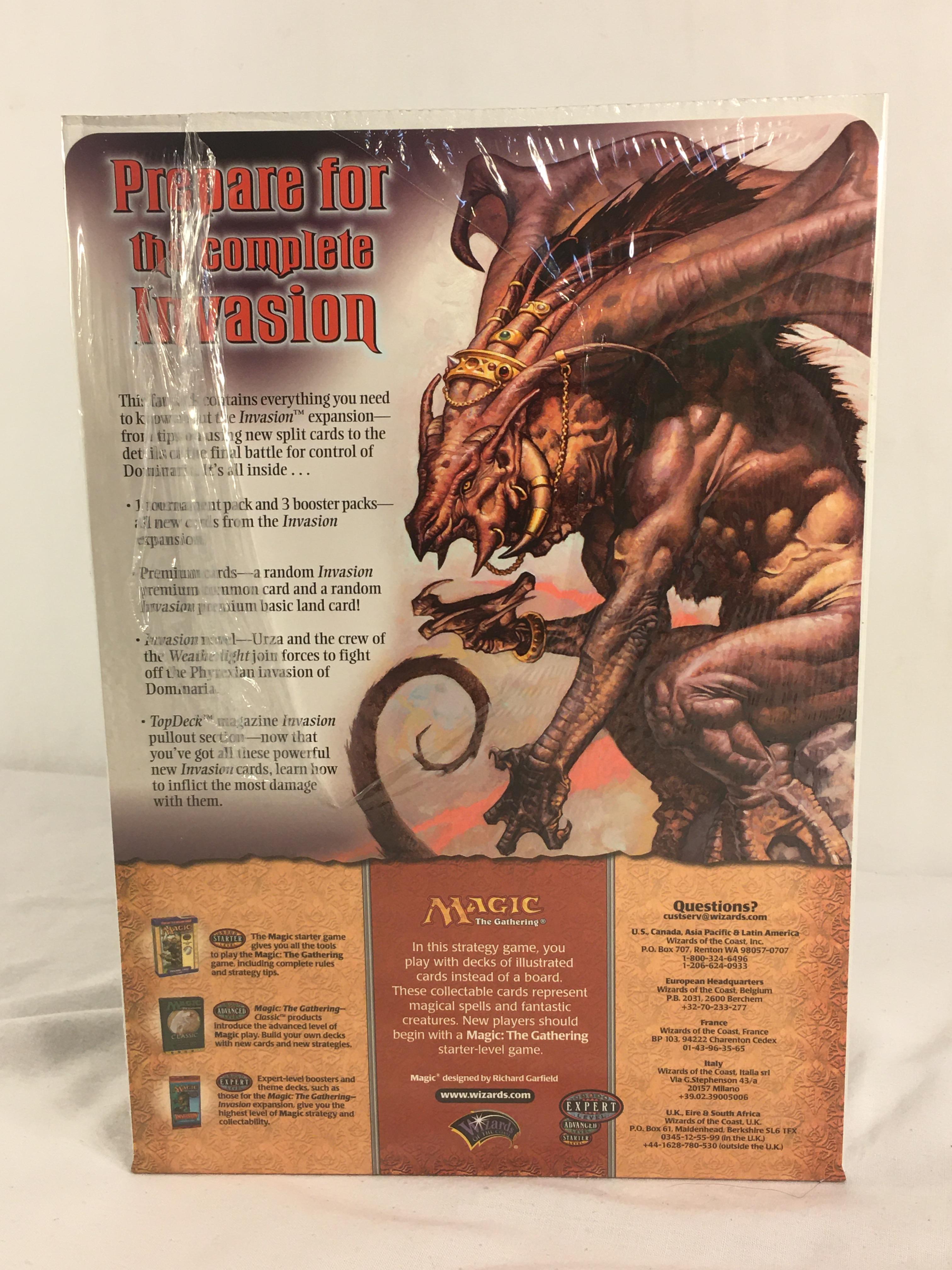 Factory Sealed Wizard of The Coast Magic The Gathering INVASION Book I Expert (Plastic has Ripped)