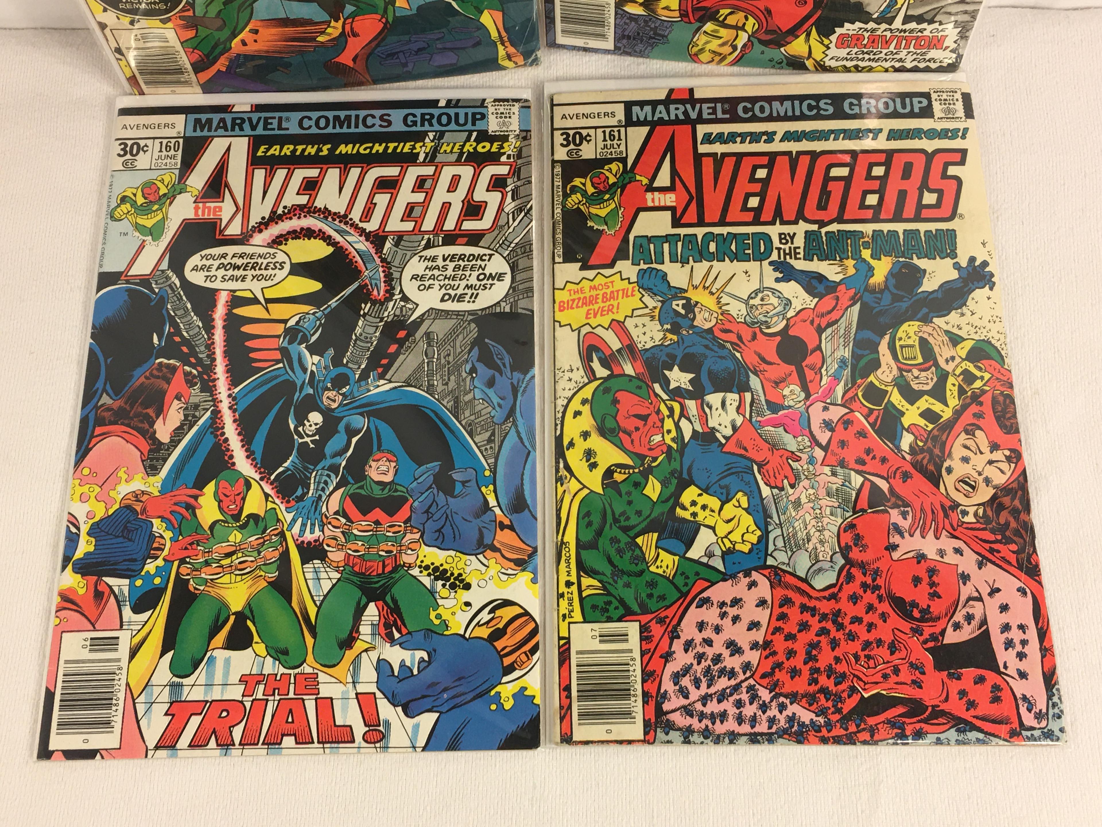 Lot of 4 Collector Vintage Marvel The Avengers Comic Books No.158.159.160.161.