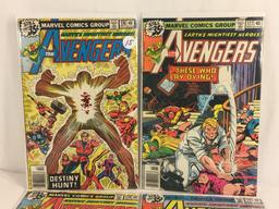 Lot of 4 Collector Vintage Marvel The Avengers Comic Books No.176.177.178.179.