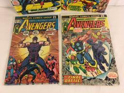 Lot of 4 Collector Vintage Marvel The Avengers Comic Books No.107.108.109.122.