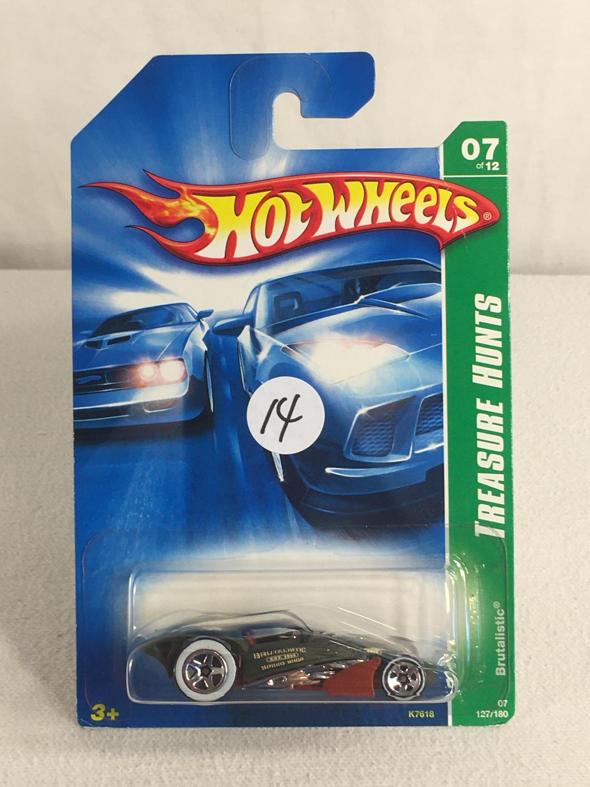 Collector Hotwheels Treasure Hunts Brutallistic 1/64 Scale Die Cast Car #7/12