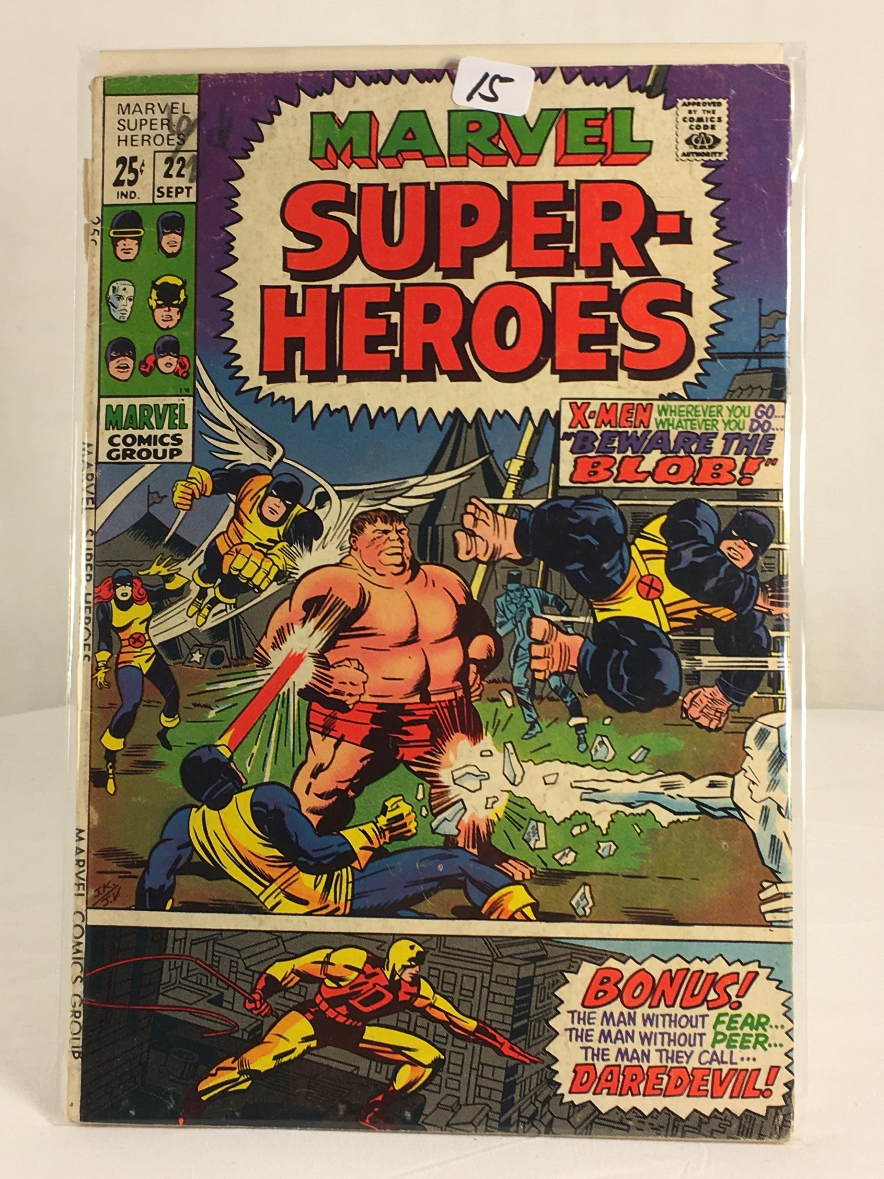 Collector Vintage Marvel Comics Marvel Super Heroes Comic Book No.22