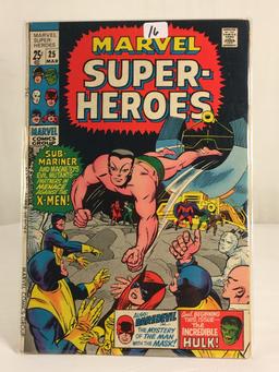 Collector Vintage Marvel Comics Marvel Super Heroes Comic Book No.25