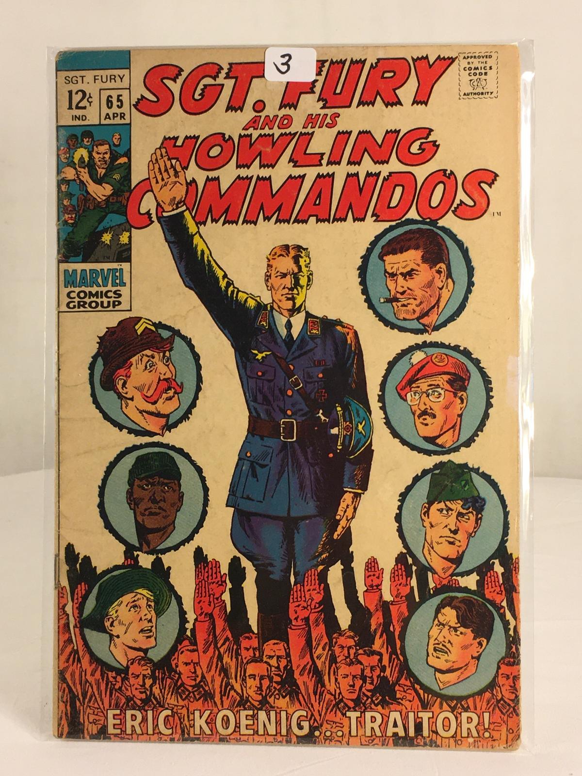 Collector Vintage Marvel Comics SGT. FURY and His Howling Commandos Comic Book #65