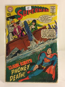 Vintage DC Superman National Comics Superman ft. Clark Kent Phoney Death No.210