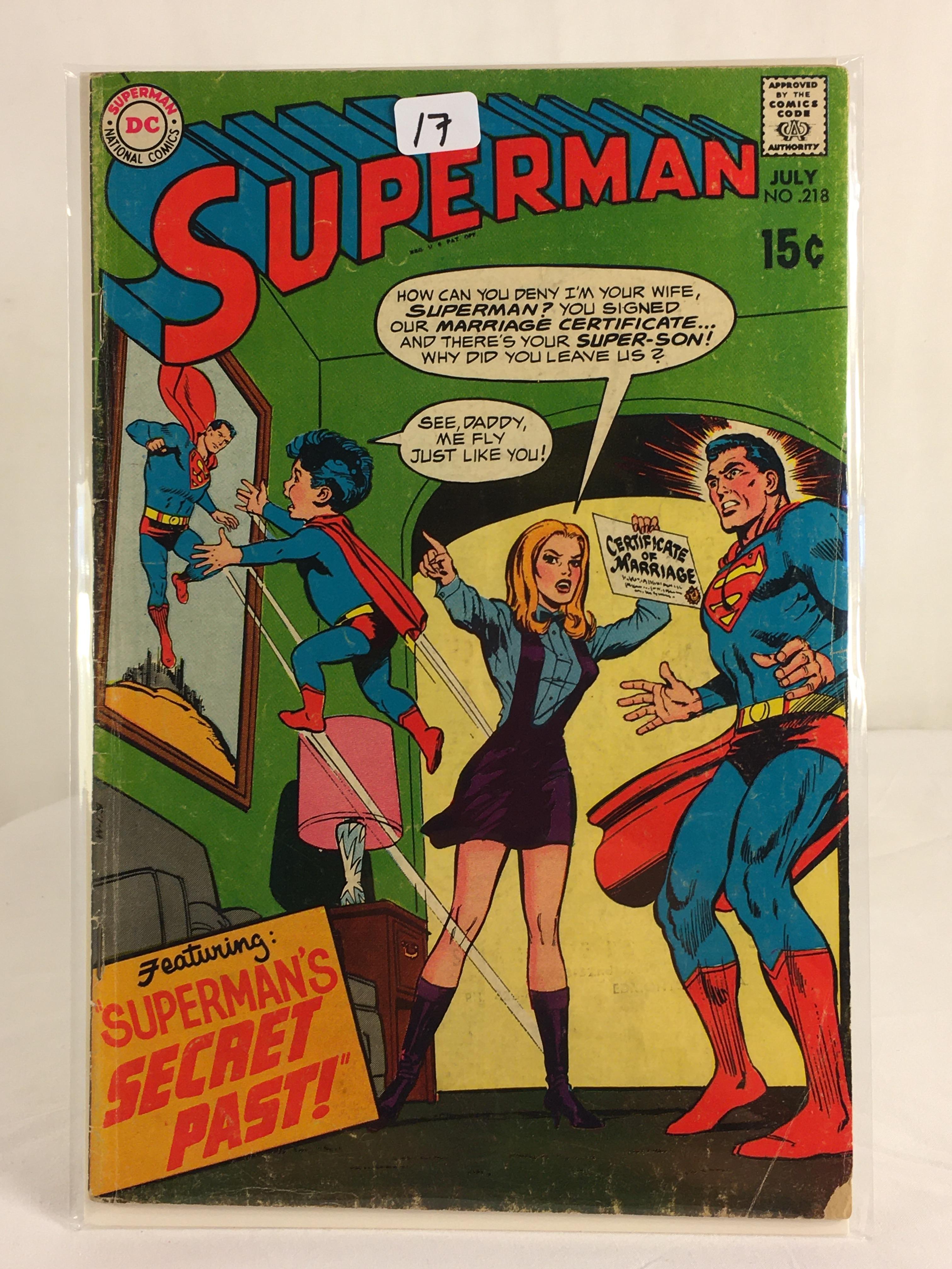 Vintage DC Superman National Comics Superman ft. Superman's Secret Past No.218