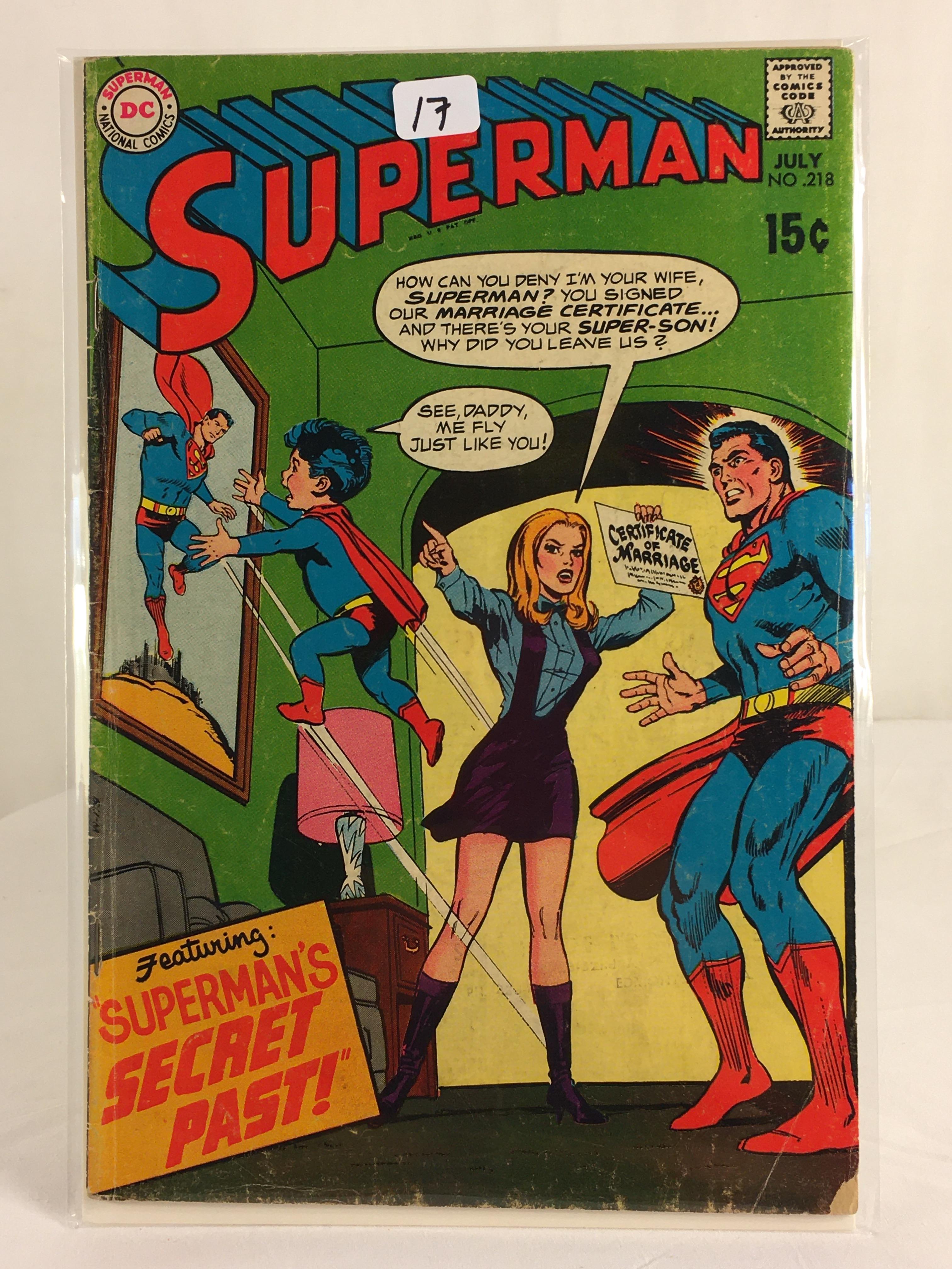 Vintage DC Superman National Comics Superman ft. Superman's Secret Past No.218