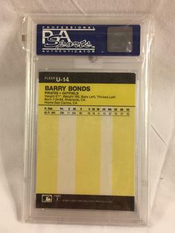 Vintage Collector PSA 1986 Fleer Update #U-14 Barry Bonds MINT 9 06181899 Card