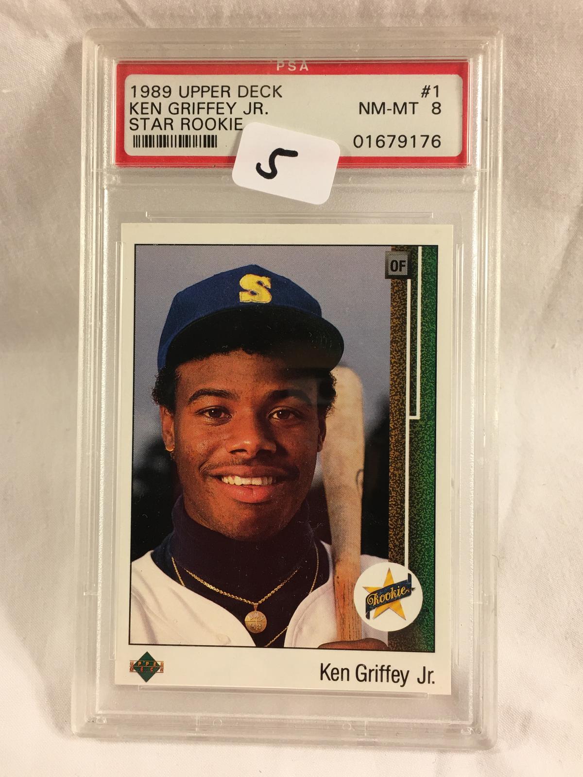 Vintage Collector PSA 1989 Upper Deck #1 Ken Griffey Jr. NM-MT 8 01679176 Card