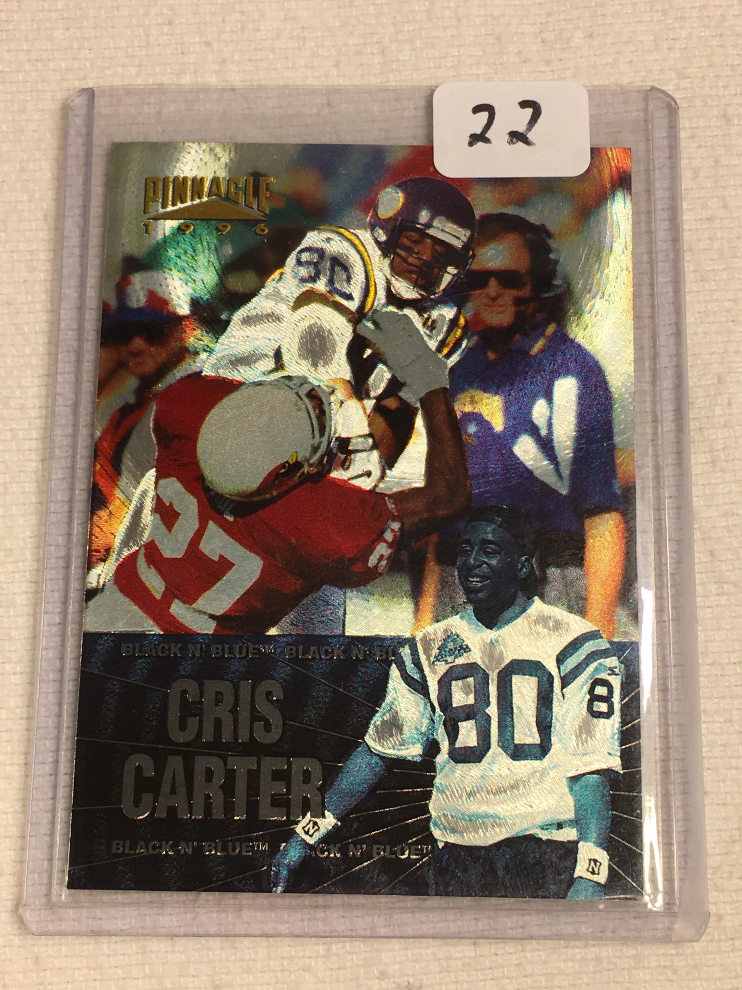 Collector 1996 Pinnacle Minnesota Vikings Cris Carter Football Card No. 11