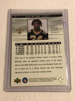 Collector 1999 Upper Deck New Orleans Saints Ricky Williams Football Card No. 65
