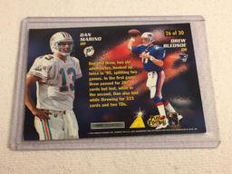 Collector 1996 Pinnacle Dan Marino v Drew Bledsoe Football Card No. 26