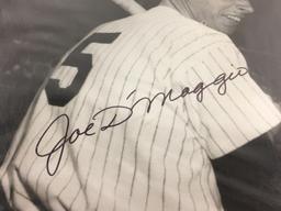 Vintage Collector Sport Baseball Photo Signed by Joe Dimaggio & Mickey Mantle 14X11"