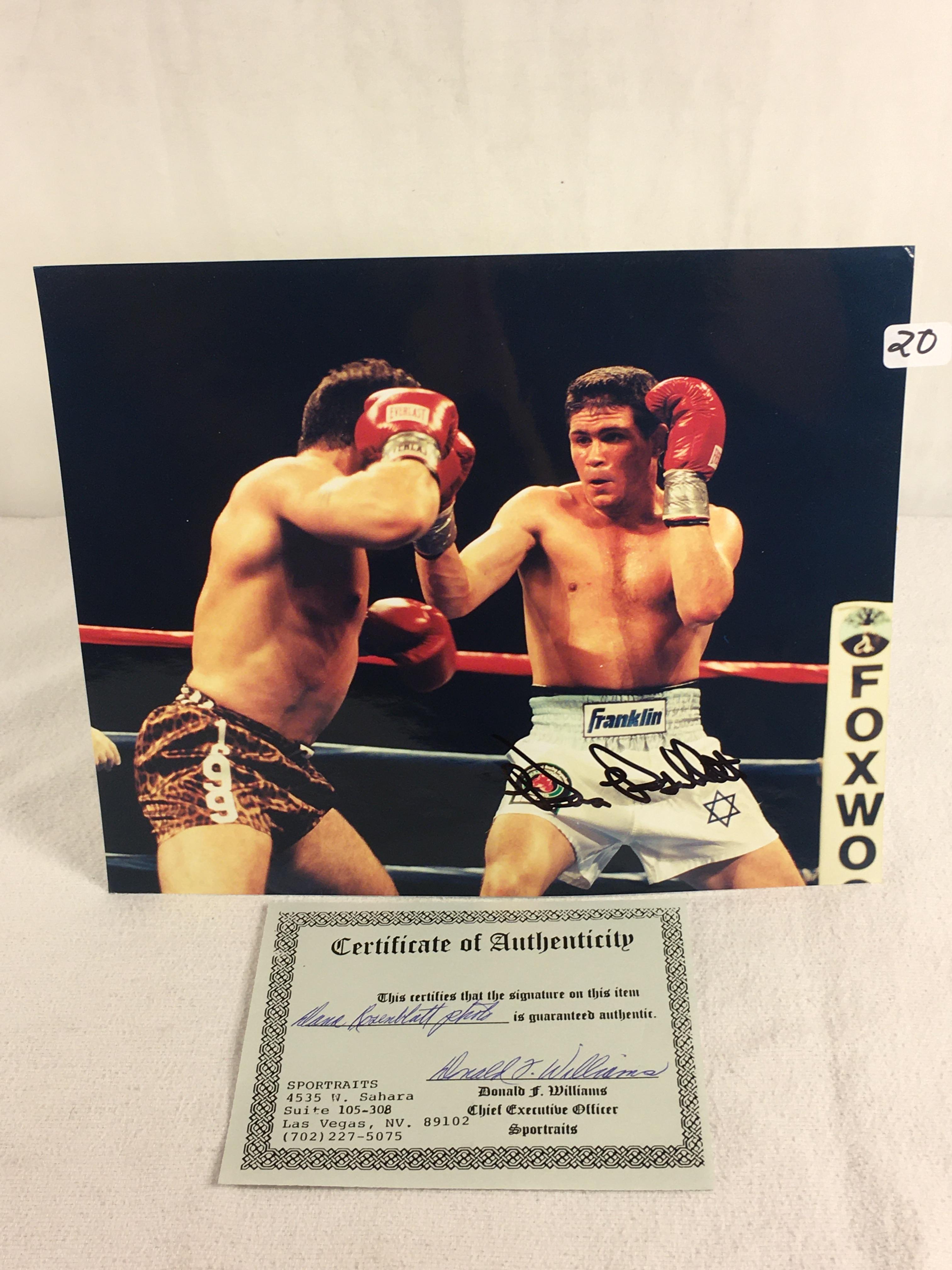 Collector Sport Boxing Photo Autographed by Dana Rosenblatt 8X10" w/ COA